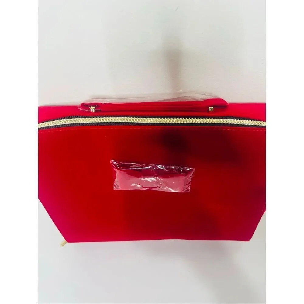 Estee Lauder Red Velvet train Case New Cosmetics